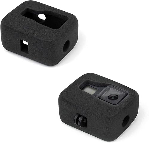 Miniatura 7 de Paquete de 2 fundas Windslayer para GoPro Hero 8 Negro, reduce el ruido del viento para una grabación de audio óptima