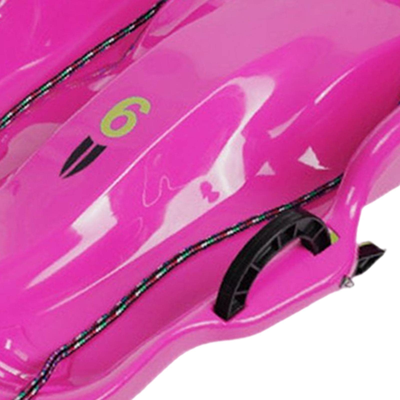 Slittino da Neve per Bambini con Due Posti, Ideale per Slittare E Fare Tubing, Rosa Rossa