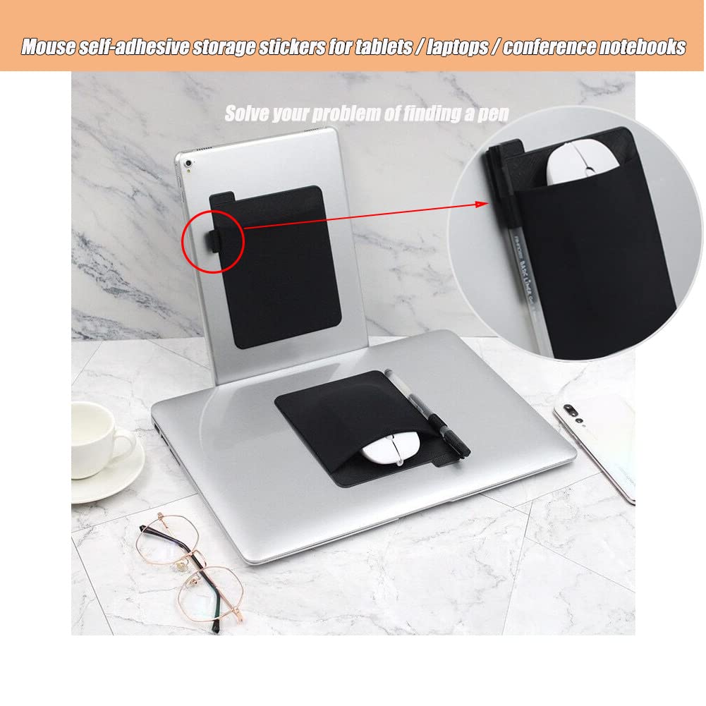 Amazon.com: RIVEENY Pocket Pouch for Laptop with Reusable Adhesive