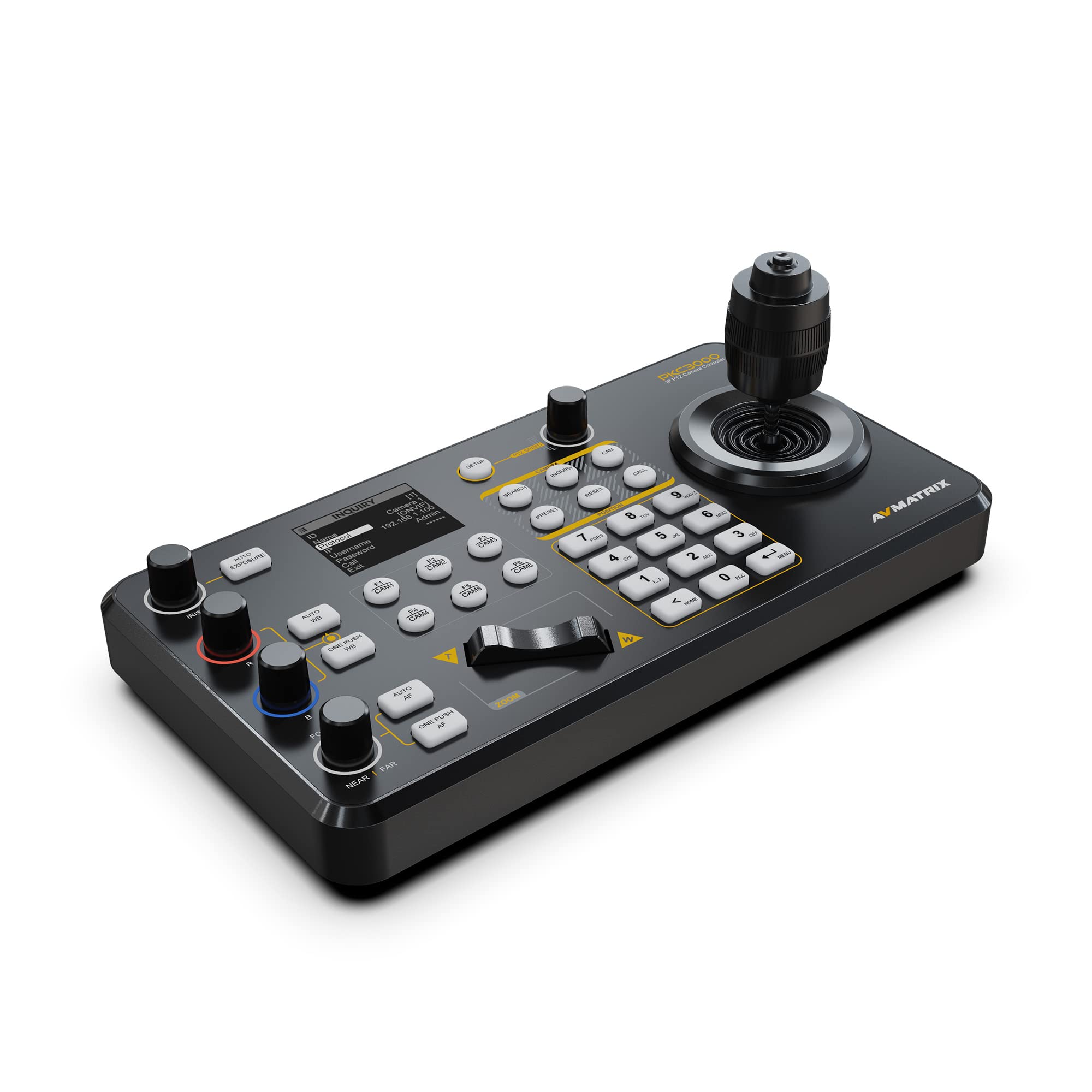 Amazon.com: AVMATRIX PKC3000 IP & 序列PTZ 會議攝影機Joy Stick 控制