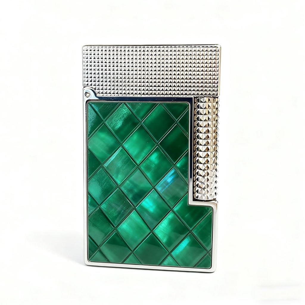 Flip Lighter Dual-Mode Flame Brass Material Butane Refillable Mens Collection Gift C4