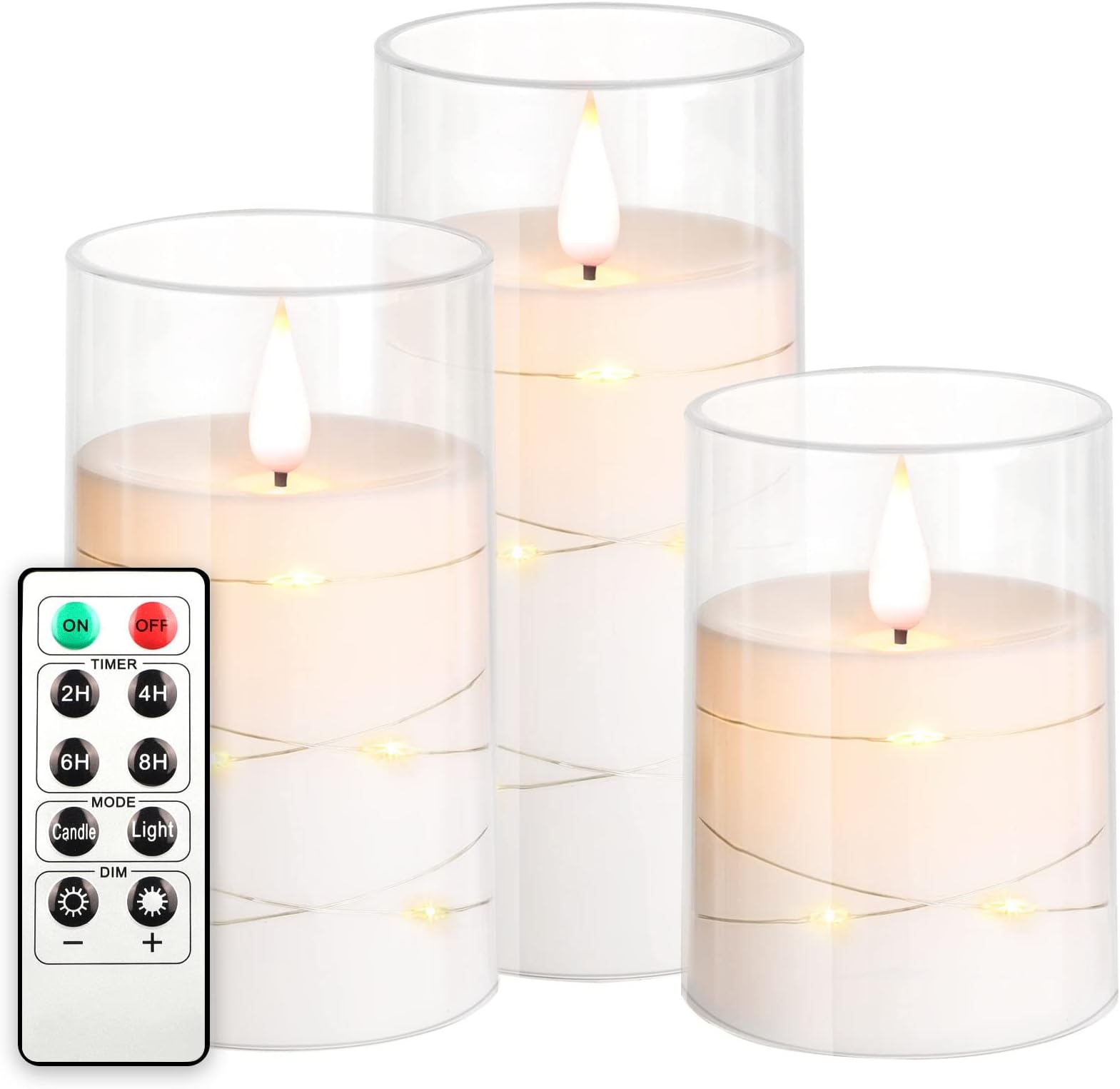 Ner Mitzvah LED Shabbat Candles Battery Operated Flameless Candles LED