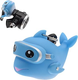 Diving Mouthpiece Cover - Diving Regulator Accessories | Dust-Proof Luminous Sleeve with Clip Cartoon Dolphin Pendant for Youth Men Beginner Breathing Device Seaside