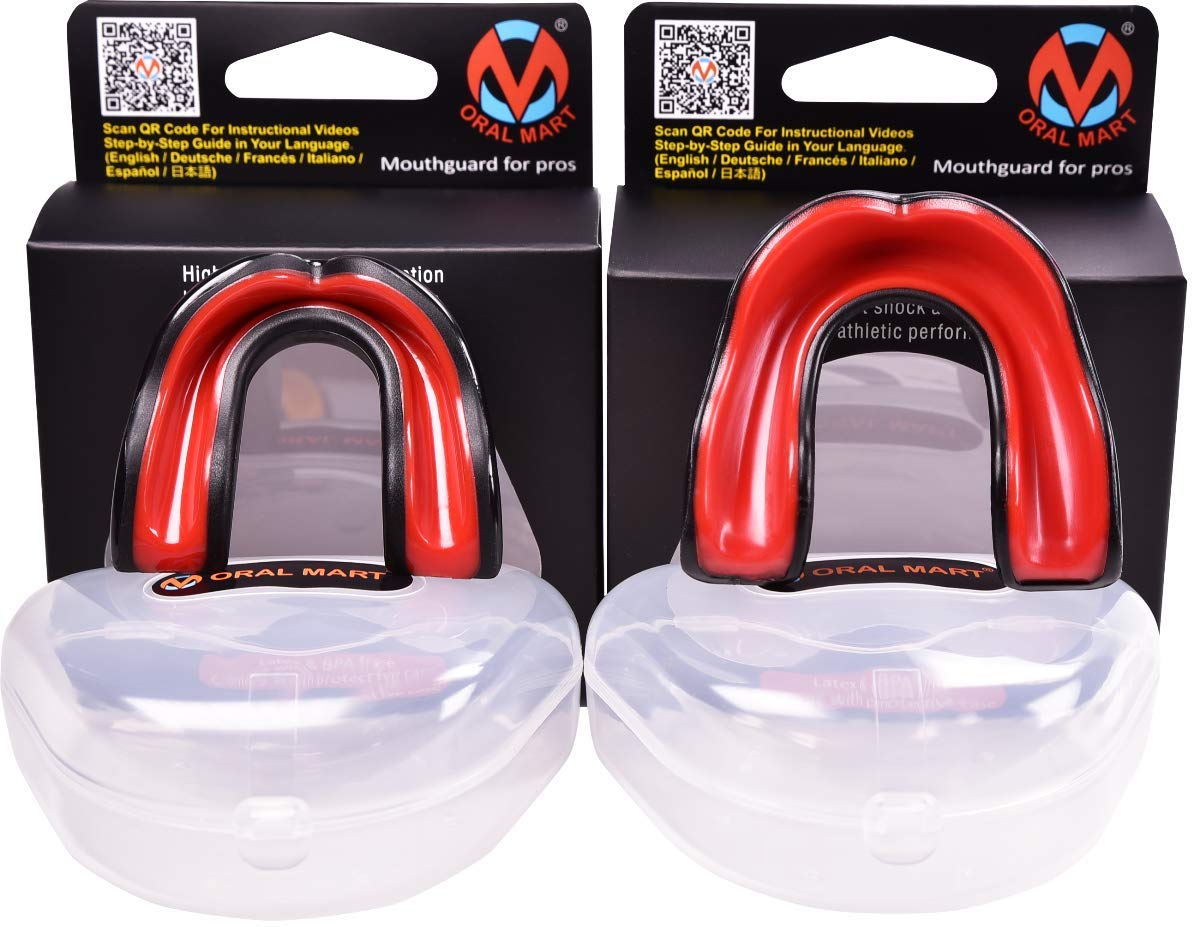 Oral Mart Sport Mundschutz für Erwachsener (Vampirzähne)