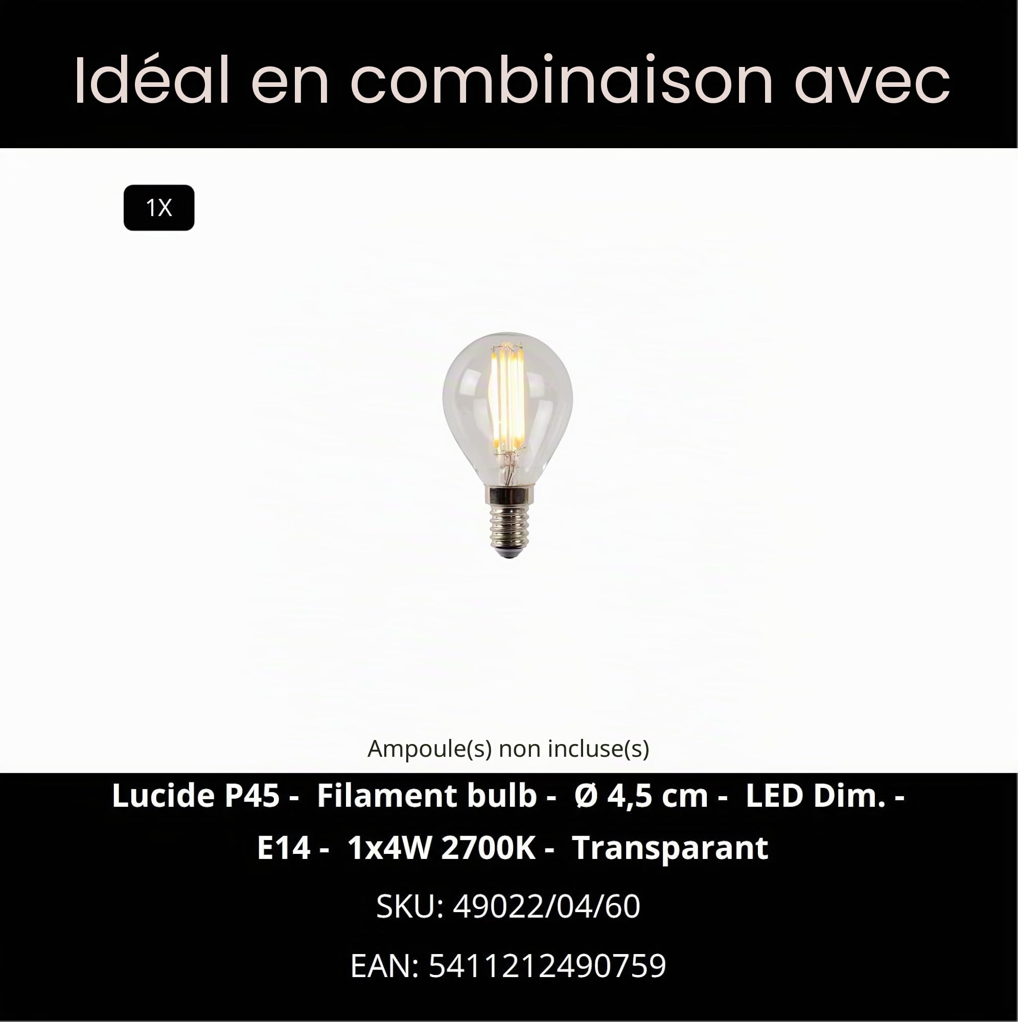 LUCIDE SUENO - Lampe de table - Ø 13 cm - 1xE14 - Rose