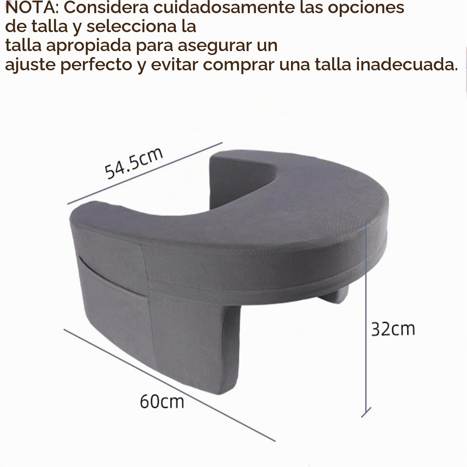 Cojin Lectura Cama - Espuma de Memoria Ergonómico Mesa Portatil Cama con Bolsillos Laterales, Tejido Antideslizante Mesa Ordenador Sofa para Bandeja Cama y Bandeja Sofa