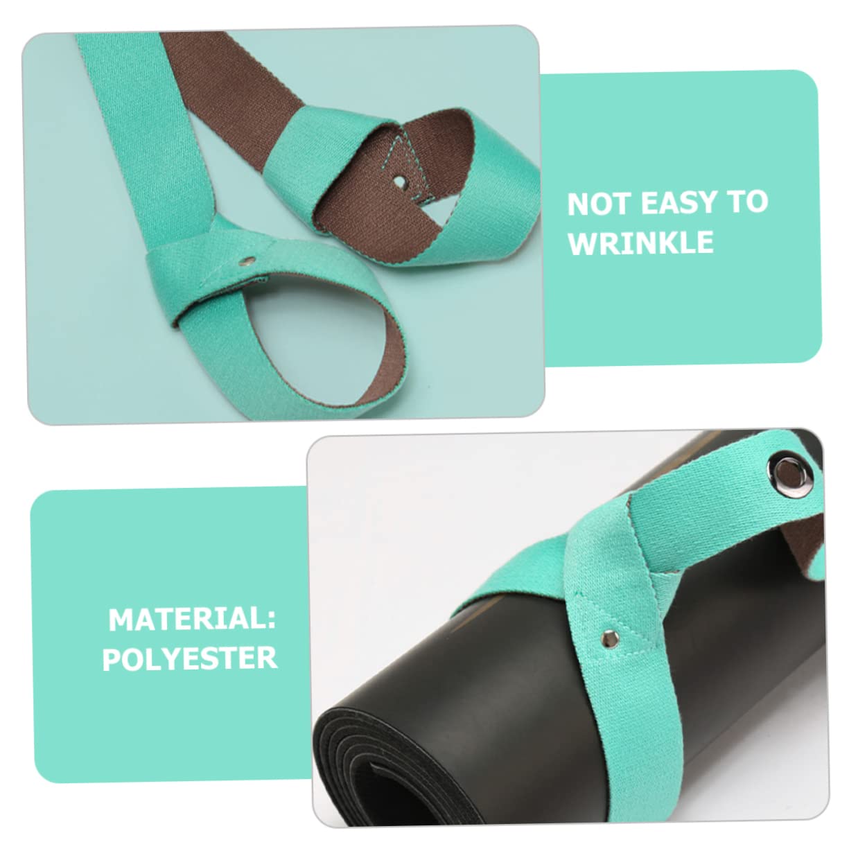 GALPADA 2pcs Vibrant Mat Holder Yoga Mat and Stretch Bands Expandable Strap for Yoga Supply