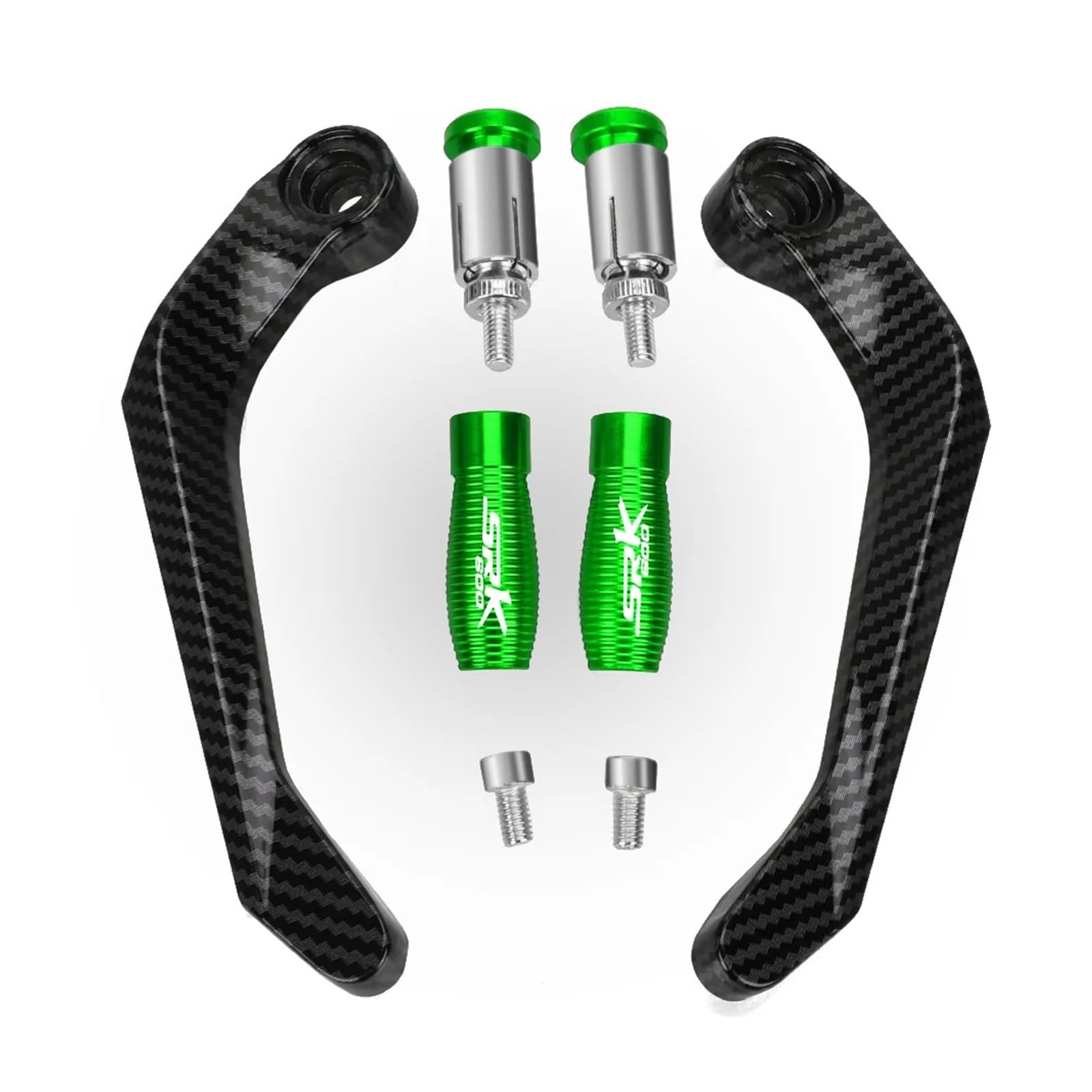 Doyubvcw Green Motorcycle Lever Guards Handgrip For Qjmotor Qjsrk600 Srk600 Srk 600 All Years Motorcycle Levers Guard Brake Clutch Handlebar Grips End Protector