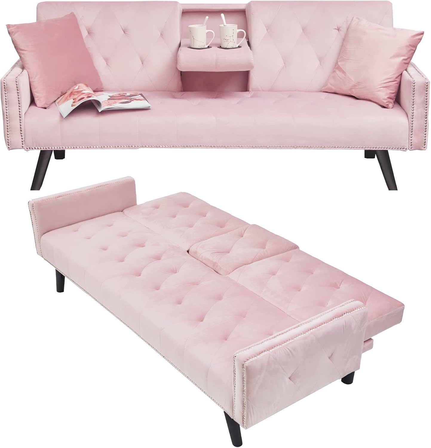 Pink Futon Couch in 2024, Tested In Our Lab
