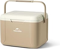 Vista 12 de Naturehike Nevera Rígida, Caja de Hielo Aislada, Nevera Portátil de Retención de Hielo para Playa, Camping, Picnic, Pesca, Barbacoa Amarillo