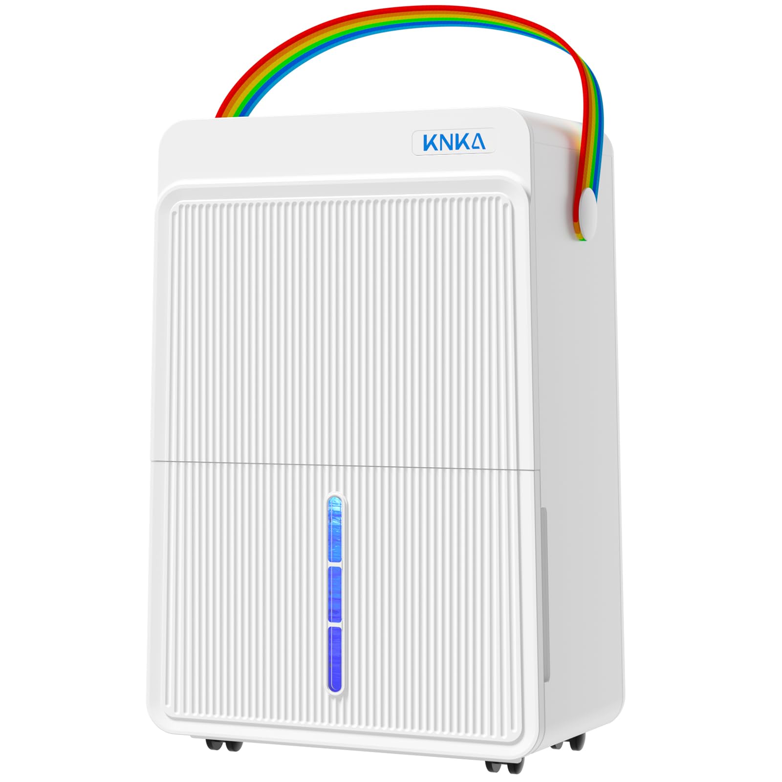 KNKA Deumidificatore 25L/giorno Dehumidifier Tre Modalità di Funzionamento | Deumidificatore Elettrico Serbatoio 4,0L, deumidificazione potente e silenziosa, copre fino a 125 m³ (50 m²). Bianco.