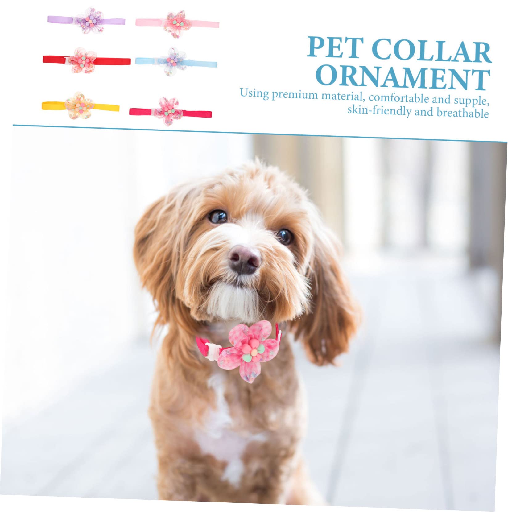 Happyyami 30pièces Collier pour Petits Chiens Et Chats avec Fleurs Confortable Et Décoratif De Accessoire Mignon pour Fêtes Et Occasions Spéciales