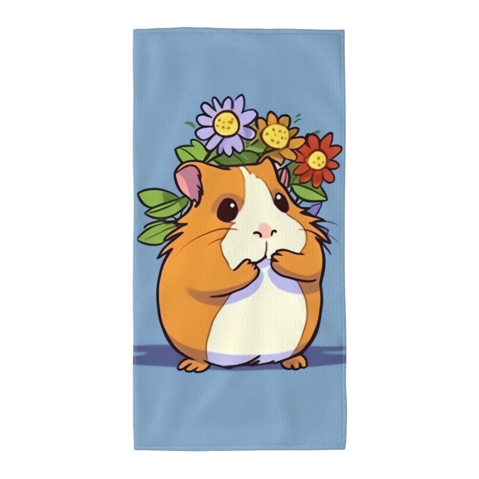 FekiLoot Absorbent Hand Towels 13.8"X27.5" Decorative Bathroom Towel Soft Microfiber Face Towel Smiling Dish Kitchen Towels for Bathroom Kitchen Hotel Spa Bath Towels