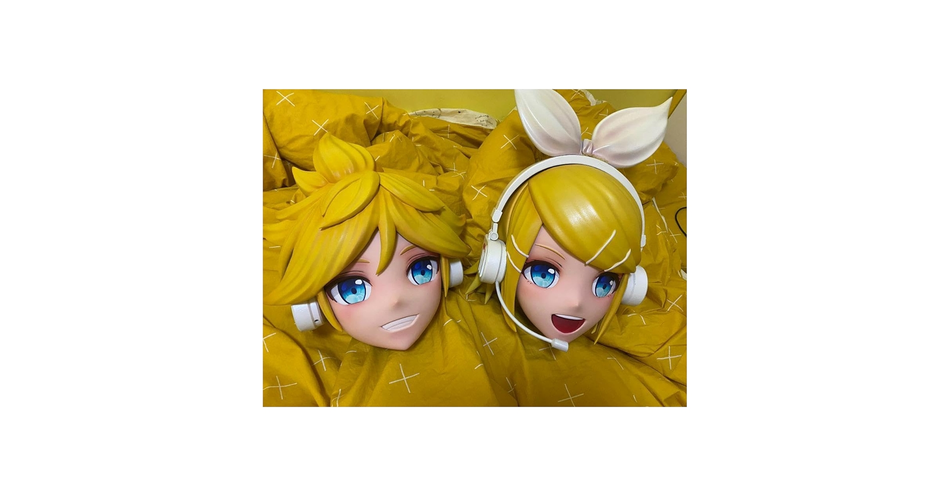 Amazon.co.jp: 鏡音リンレン 全頭面硬質マスク 着ぐるみ マスク