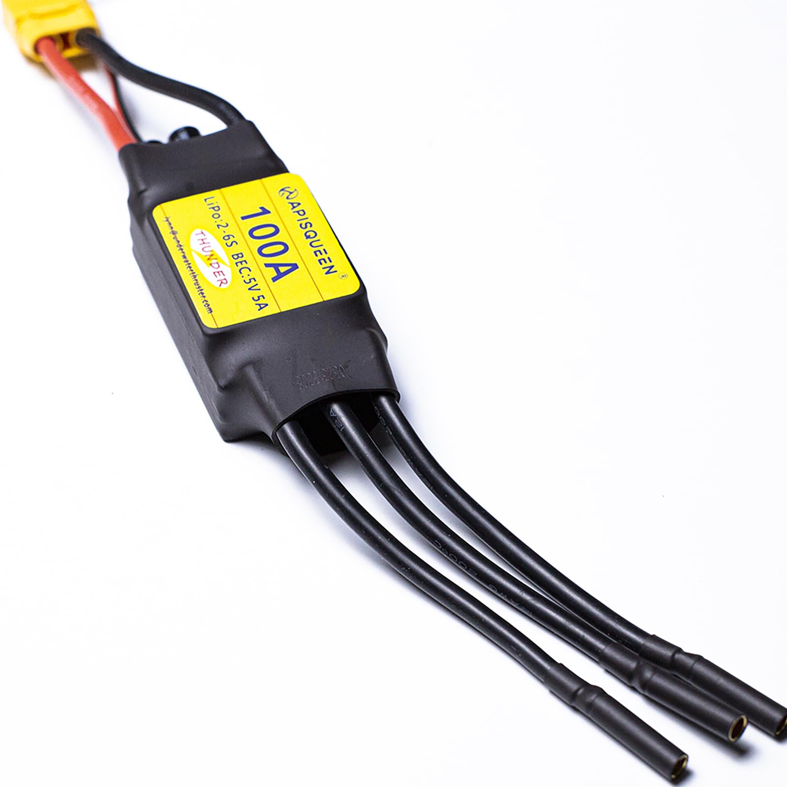 100A ESC 2-6S LiPo Brushless regolatore di velocità elettronico | Con BEC XT90 & 4.0mm Plug per RC Airplane Drone Modello