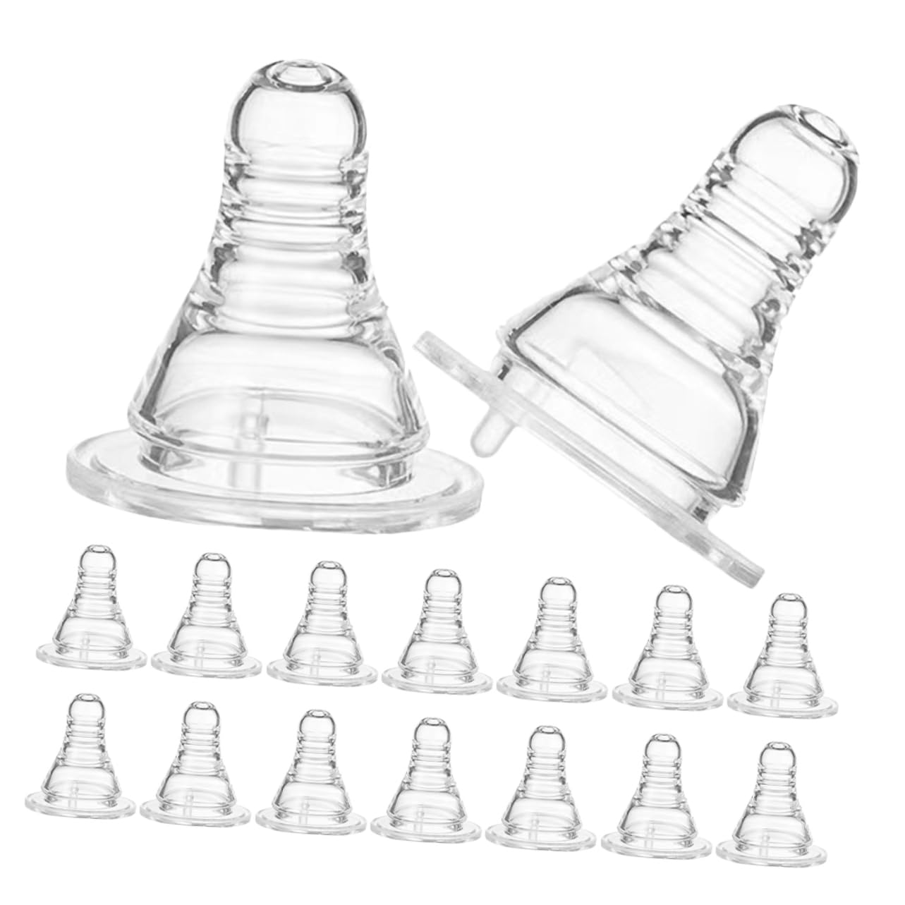 BESTYASH Silicone Nipple Drink Caps 20pcs Bottle Cap Straw Covers for Adults Kids Party Favors Event Accessories Bottles