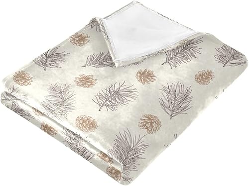 Miniatura 2 de Christmas Print Pine Branches Blankets & Throws, Ultra-Soft Ultra-Soft Throws for Chair, Camping, Couch, Fall Blanket, 60"x90"