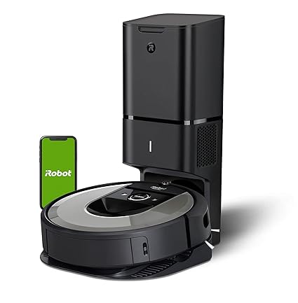 iRobot Roomba i7+ (i755020) WiFi connected Robot Vacuum with Automatic Dirt Disposal and Power-Lifting Suction and Dual Multi-Surface Rubber Brushes - Ideal for Pets - Learns, Maps, and Adapts to home