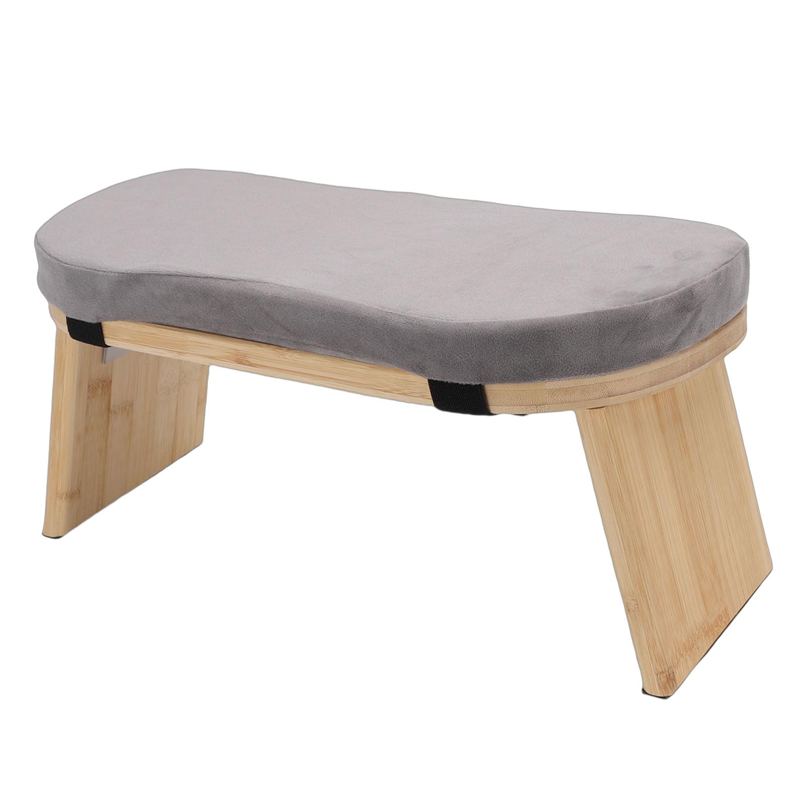 Topiky Meditationsbank, Klappbarer Kniehocker aus Holz mit Kissen für Entspannung, Teezeremonie zu Hause, Zen-Meditationshocker für Yoga