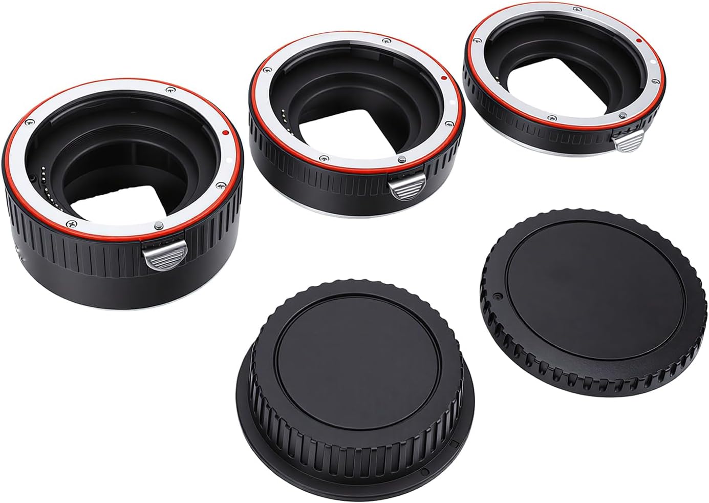 Zyyini Macro Extension Tube Set, 13mm 21mm 31mm Macro Extension Lens Adapter Tube Rings Set with Auto Focus for EF EF S Mount DSLR Cameras, for Photography