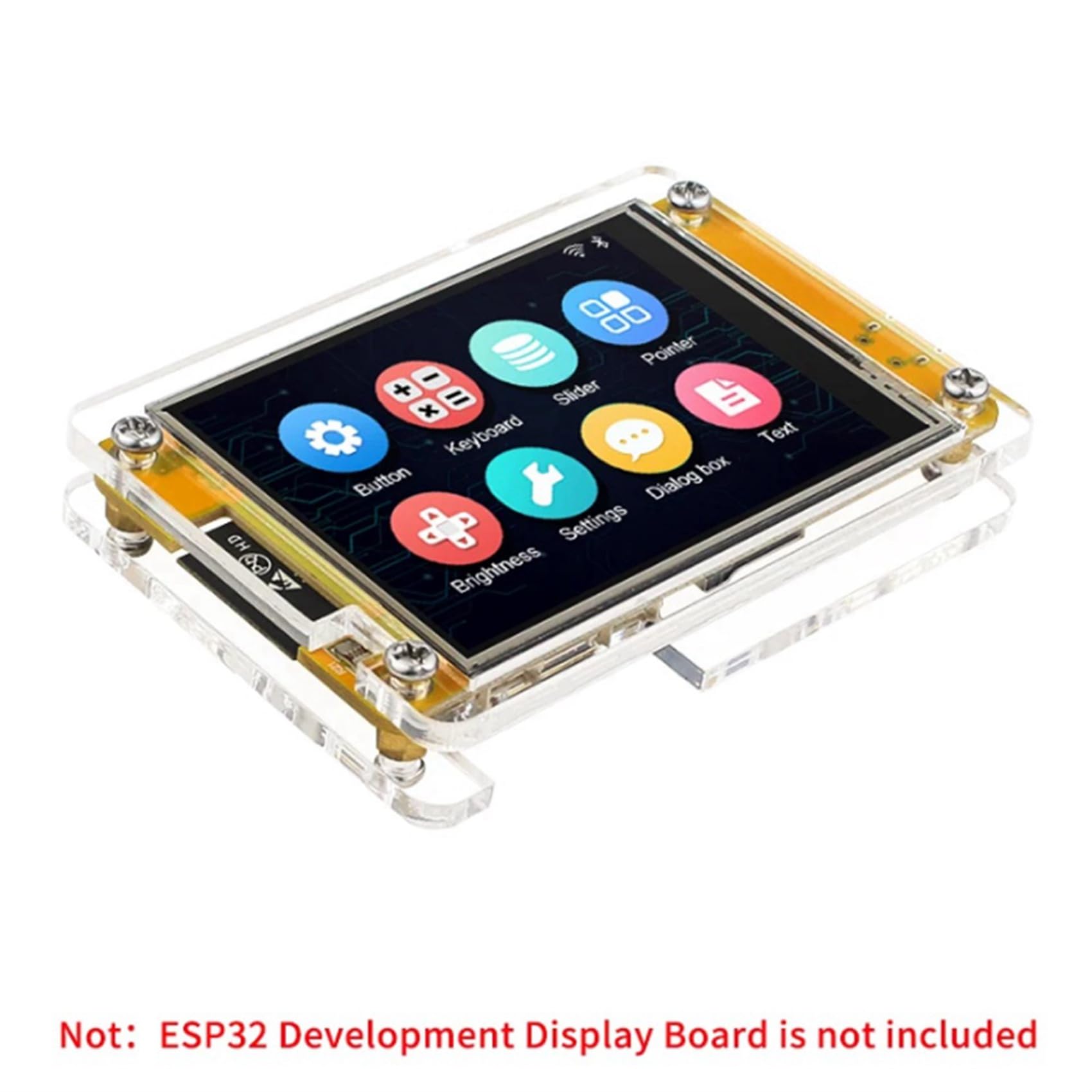 Custodia Acrilica Per Display ESP32 - Trasparente E Protettiva Custodia Acrilica Per Display ESP32 - Trasparente E Protettiva