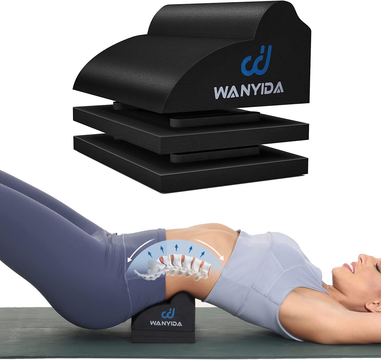 Amazon.com: MINOLL Back Stretcher for Lower Back Pain Relief, 4 Level ...