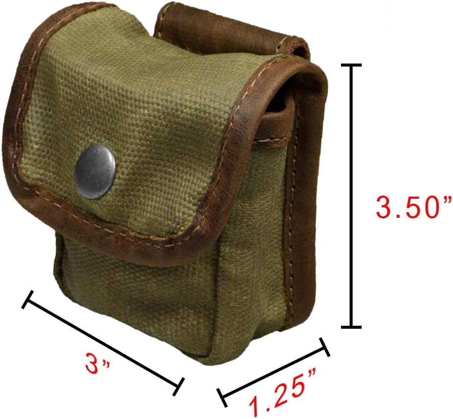 Hide & Drink, Squared Pouch with Belt Loop, Multi-Purpose Hip Bag, Utility Pouch for Hiking, Fishing, Camping and Outdoor Accessories, Waxed Canvas, Handmade