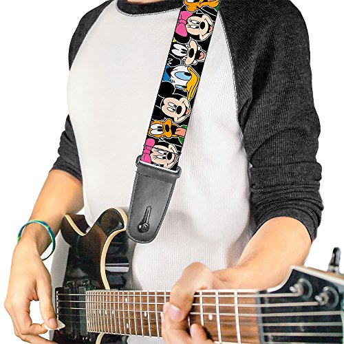 Buckle-Down GS-WDY092 Sangle de guitare Motif personnages Disney Noir 5,1 cm - Les Beatles, Paul McCartney, John Lennon, RIngo Starr, George Harrison Buckle-Down GS-WDY092 Sangle de guitare Motif personnages Disney Noir 5,1 cm – Image 3