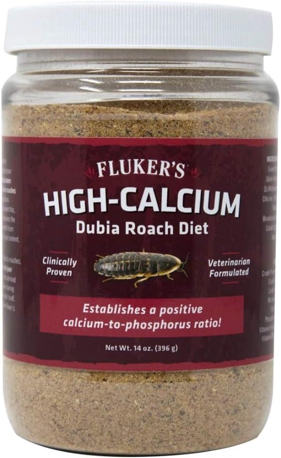 Fluker's High Calcium Dubia Roach Diet, Can Be Used as a Gut-Loading Food or Bedding, 3.75 lbs.