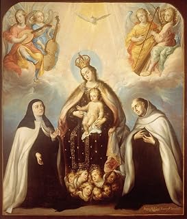 ArtDirect The Virgin of the Carmen with Saint Theresa and Saint John of the Cross 16x19 UnFramed Museum Art Print Poster Ready for Framing by Juan Rodríguez Juárez (Mexican, 1675-1728)