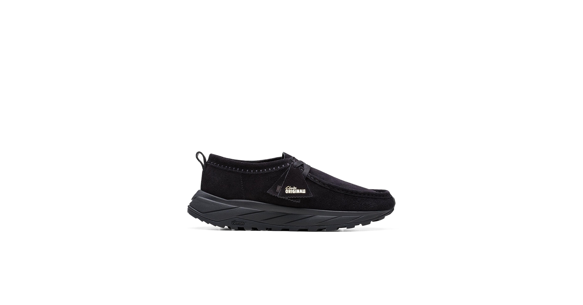 Amazon.com | Clarks Men's Wallabee Eden Lo Sneaker, Black Suede, 7
