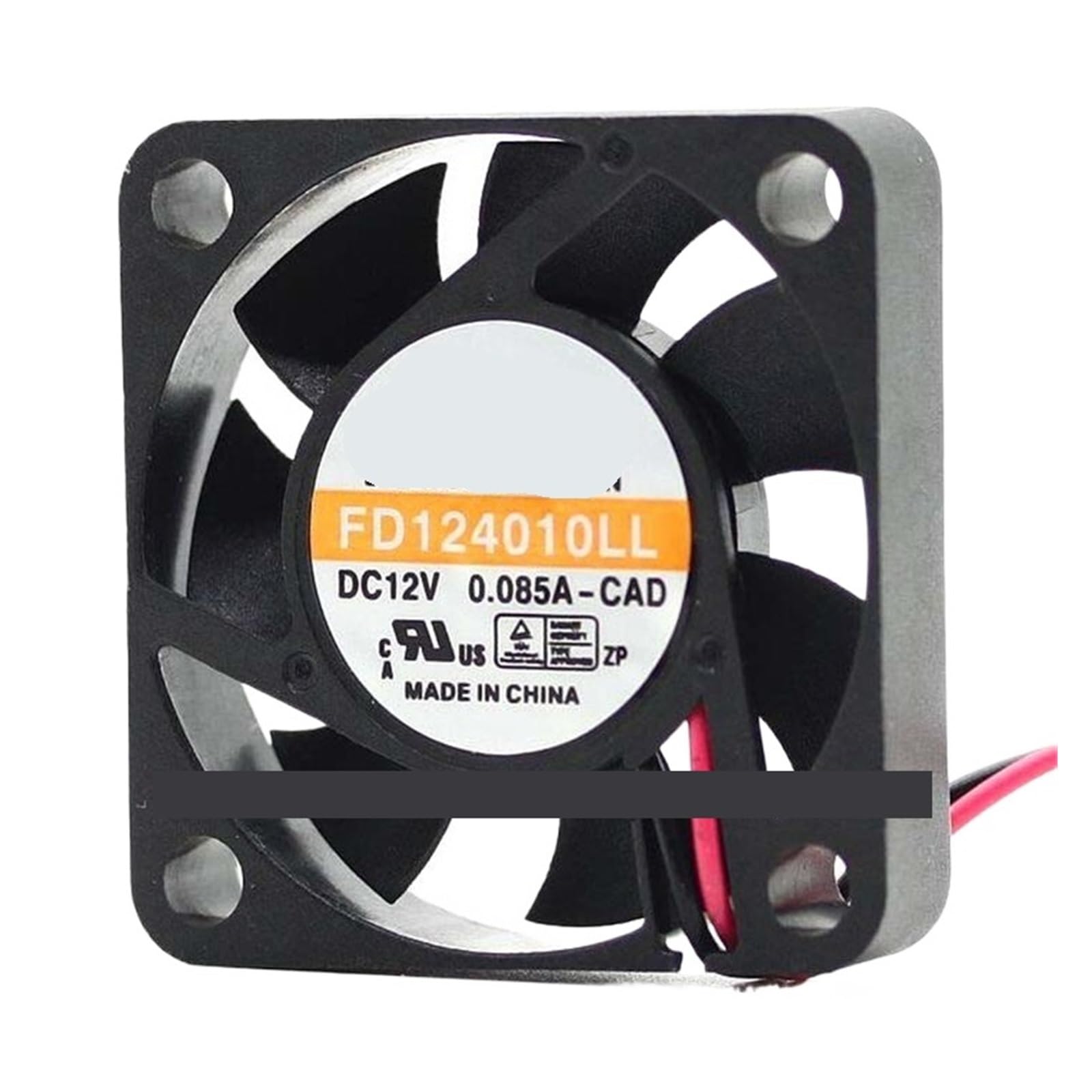 TYHUJKKL FD124010LL 4010 12V 0.085A 4CM two-wire silent fan