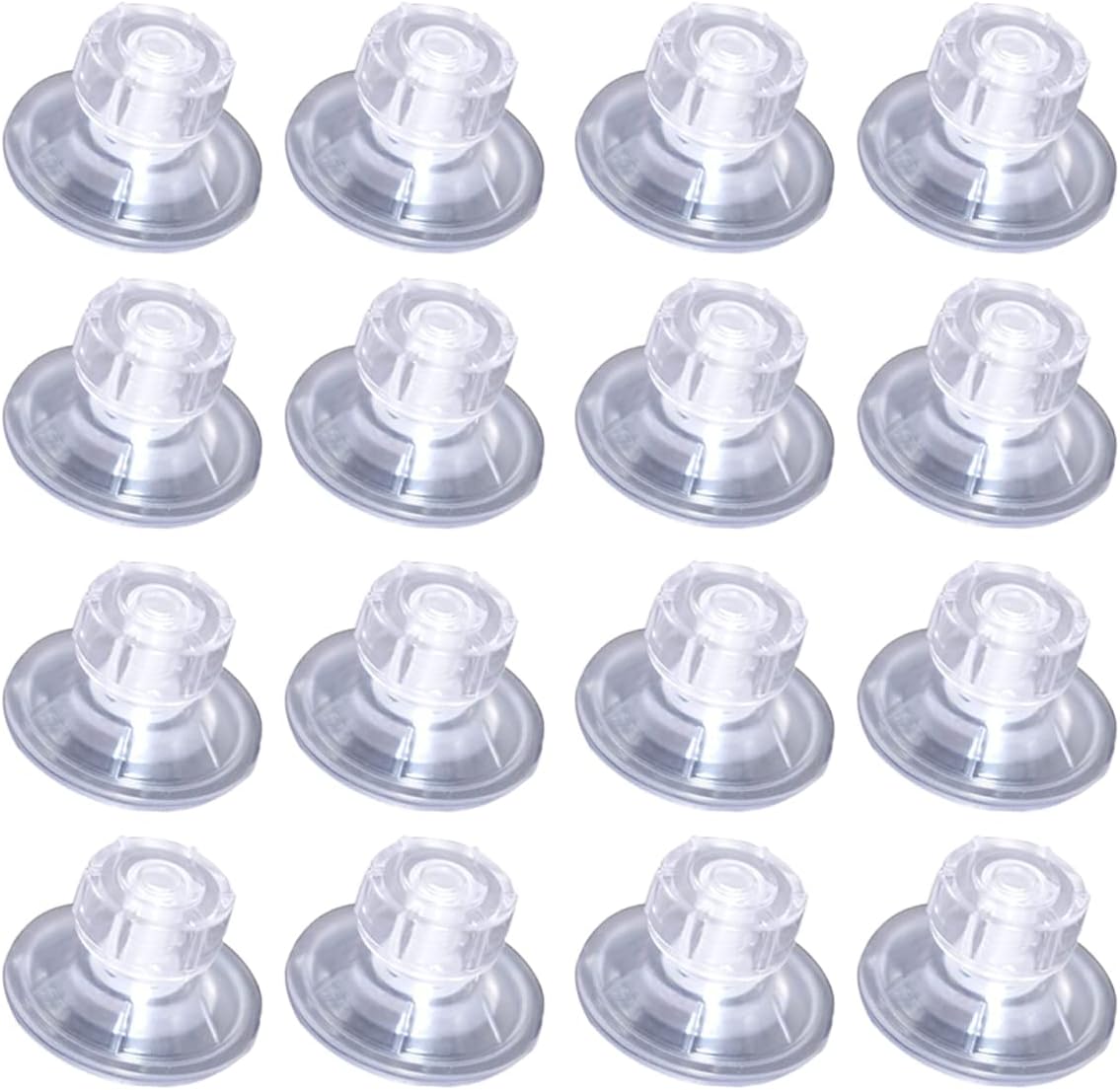 JUTTAUTO 16 Pcs Caravan Limpets, High-Grip Suction Cup Pads, Canopy Awning Side Fix Kit, for Motorhome, Campervan, Van, RV, 45mm