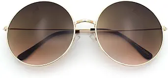SA106 Classic Oversize Style Hippie Round Circle Lens Sunglasses