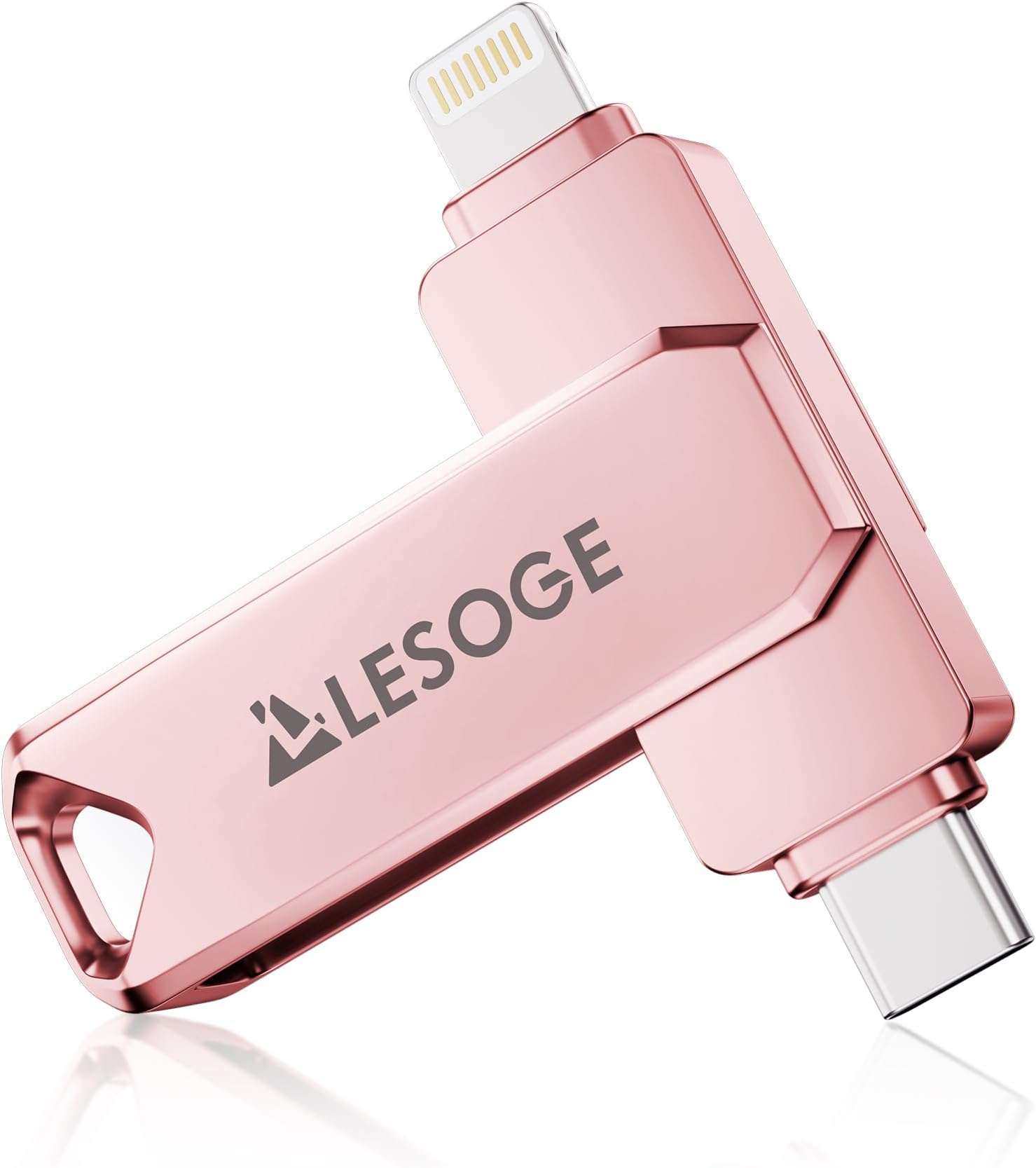 MFi Certified Flash Drive 512GB for iPhone Photo Stick Thumb Drive, High Speed USB Memory Stick iPhone Flash Drive for Photos Videos, External Storage Jump Drive for iPhone/iPad/Android/PC (Pink)