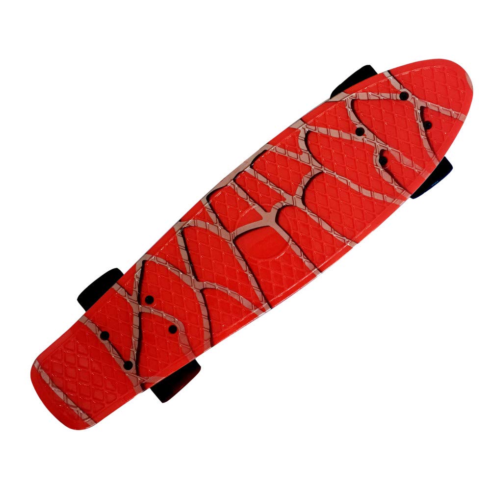 22" x 6" Mini Cruiser Skateboard for Girls Kids Boys Youth Beginners,Retro Plastic Skateboard