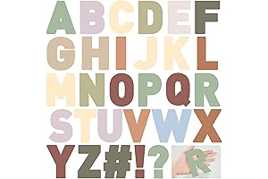 20 Sheets Large Letter Stickers: Eye-Catching Alphabet Cutouts for Bulletin Boards