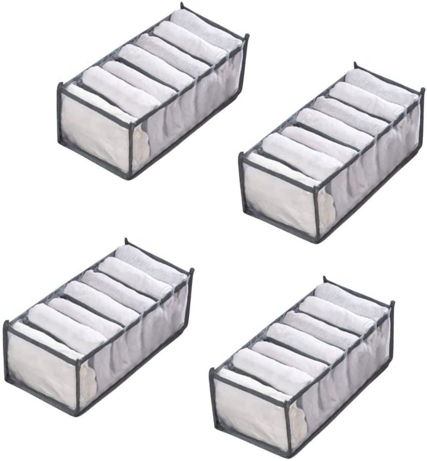 Organizador De Armario De Dormitorio Caja De Almacenamiento De Ropa Interior Separada 11 7 6 Rejillas Sujetador Cajón Plegable I.789222657