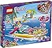 LEGO Friends Party Boat 41433 Including LEGO Friends Emma, Andrea and Ethan Mini-Doll Figures, Beach Store and Flamingo Party Boat, Great Summer Toy for Kids (640 Pieces)
