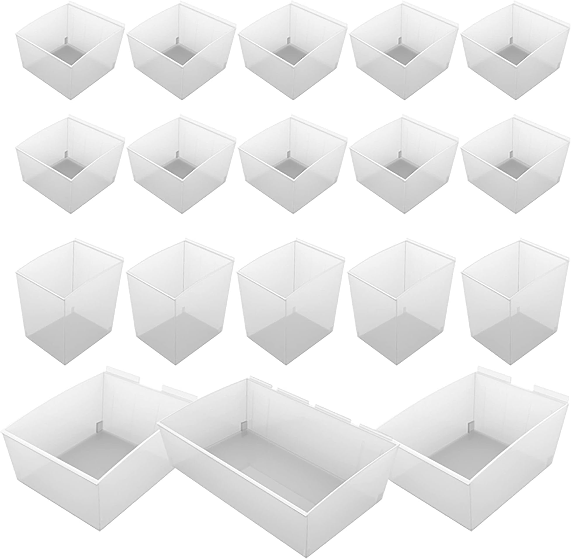PROSLAT03250 Probin Storage Bin Kit Designed for PVC Slatwall, 18-Piece