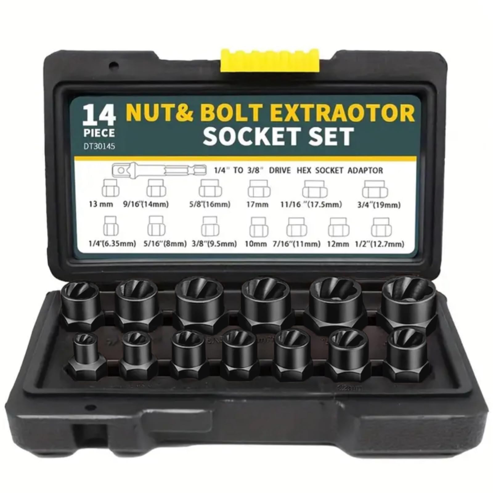 LLNDEI Upgrade Lug Nut Remover Bolt Extractor Set ½ In. And ? In. Drive, Impact Bolt Nut Remover - Foto 10