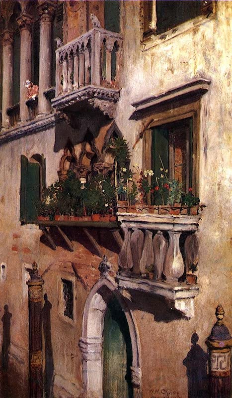 Impression d'art tableau Venise de William Merritt decoration murale toile 60x90cm