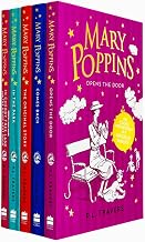 P. L. Travers Mary Poppins 5 Books Collection Set (Mary Poppins: The Original Story, Comes Back, Opens the Door, in the Park & in Cherry Tree Lane / Mary Poppins and the House Next Door)