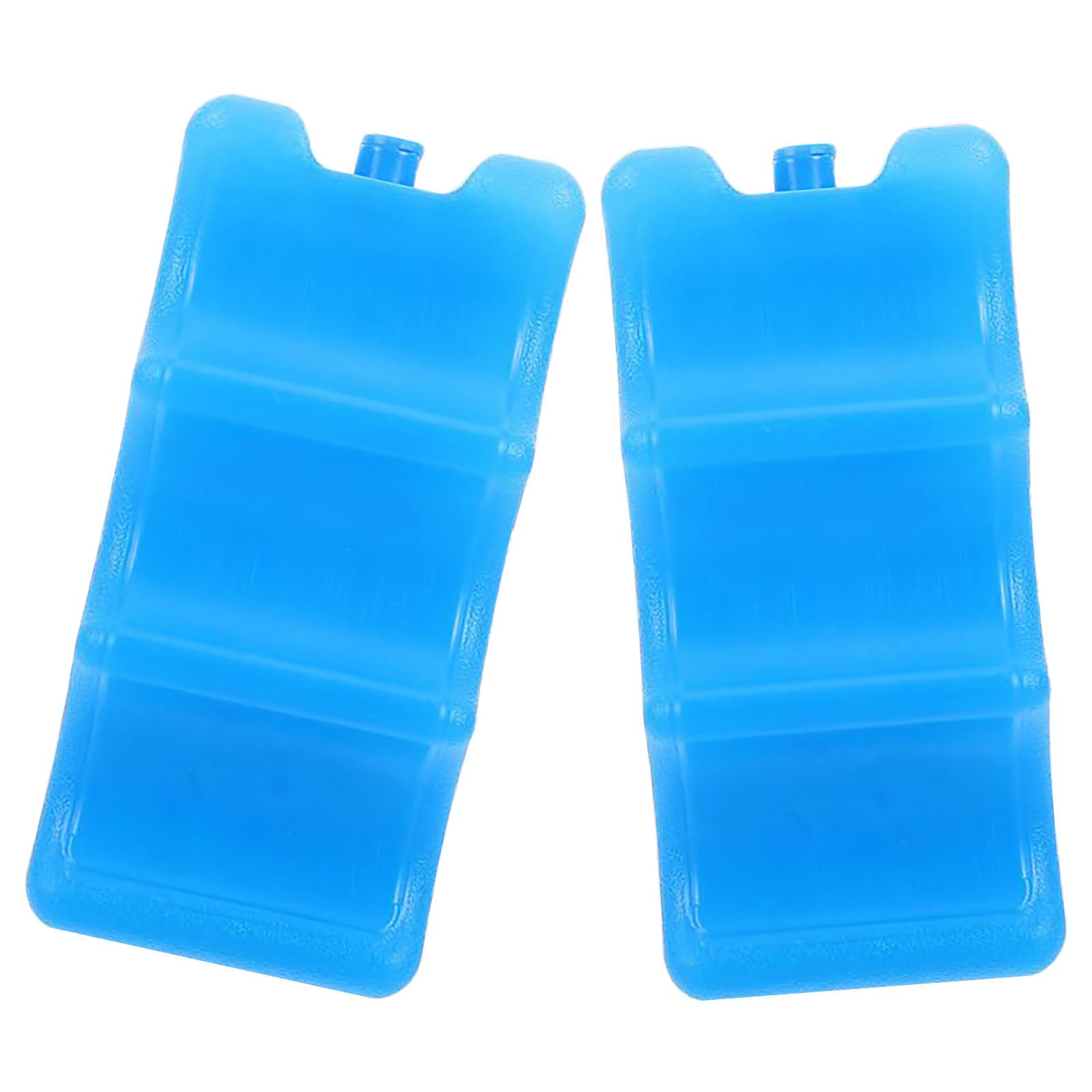 Ciieeo 2 Pièces Boîte à Glaçons Réutilisable, Bloc Réfrigérant 600ml Bleu