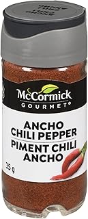 McCormick Gourmet (MCCO3), New Bottle, Premium Quality Natural Herbs & Spices, Ancho Chili Powder, 35g