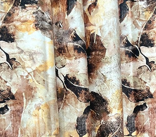 Image of Printed seat Cover for Sofa 2 Seater with Heavy Antiskid Backing & Easily Machine Washable Sofa seat Runner for Couch or Home Living Area (22 X 48 Inches) Brown