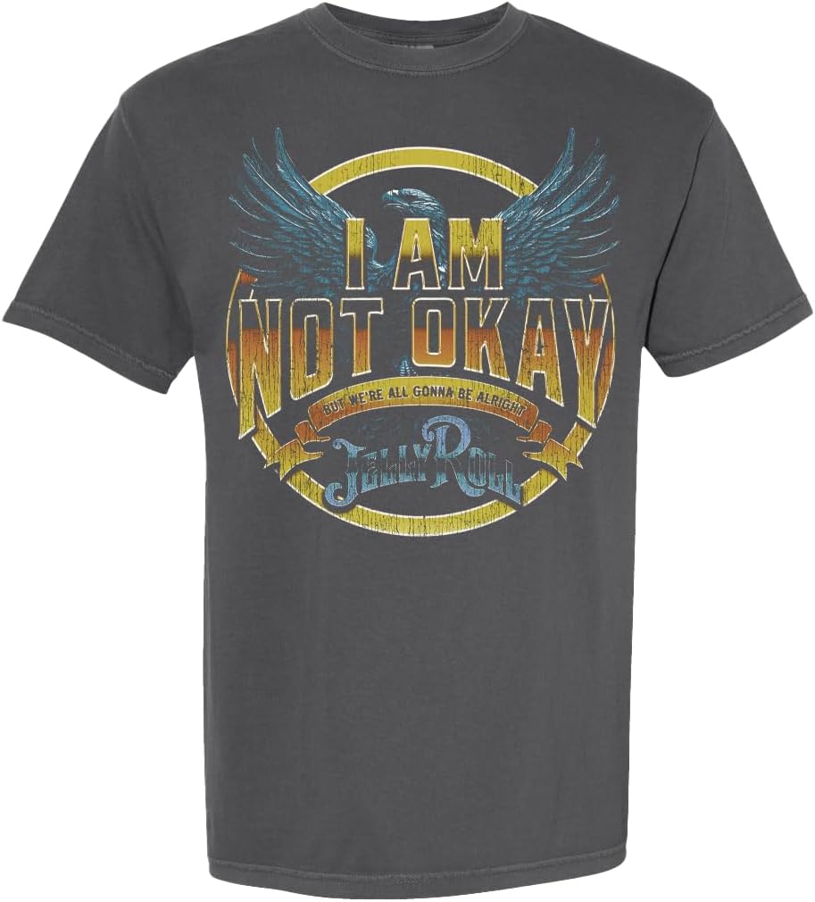 Jelly Roll Unisex Adult Jelly Roll I Am Not Okay Tee
