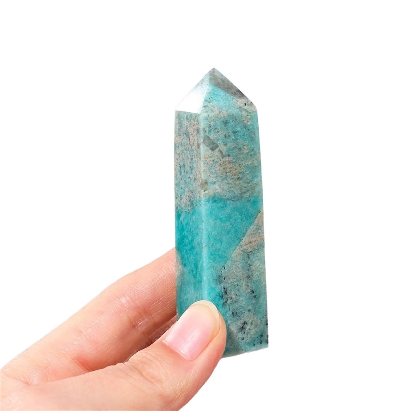 LLBOGRGGN 1PC Crystal Tetrahedral Column Ore Polished Gemstone Home Decoration Ornaments