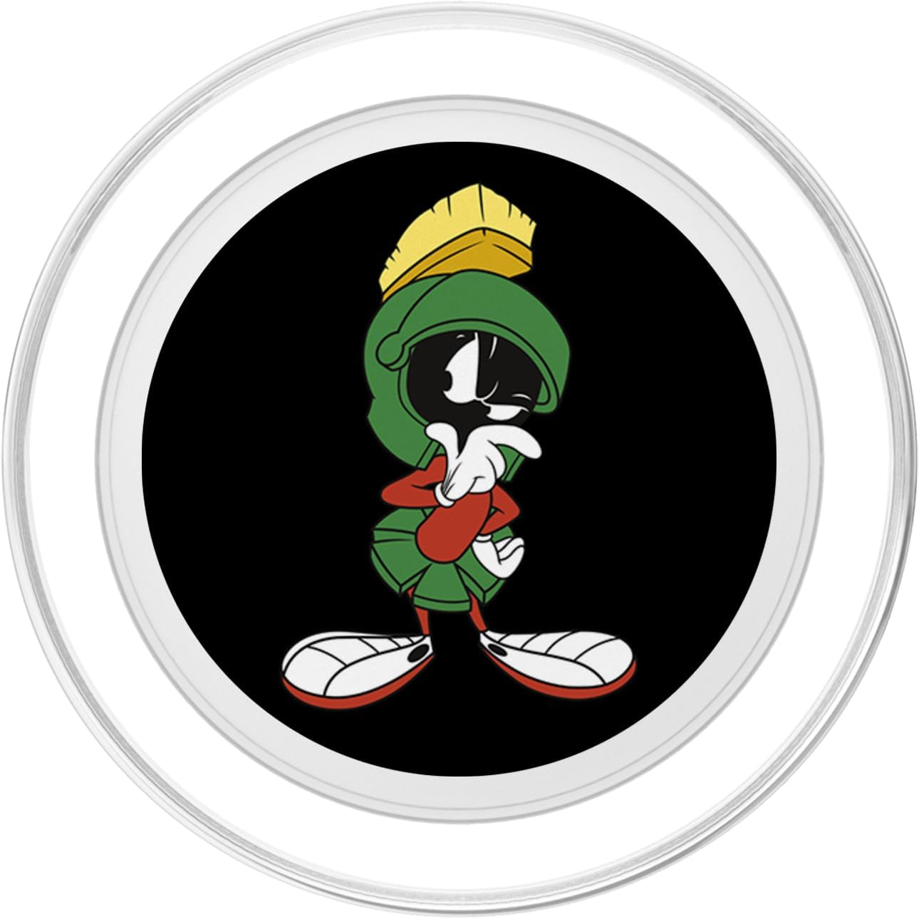 Looney Tunes Marvin The Martian Thoughtful Full Body Shot PopSockets PopGrip for MagSafe