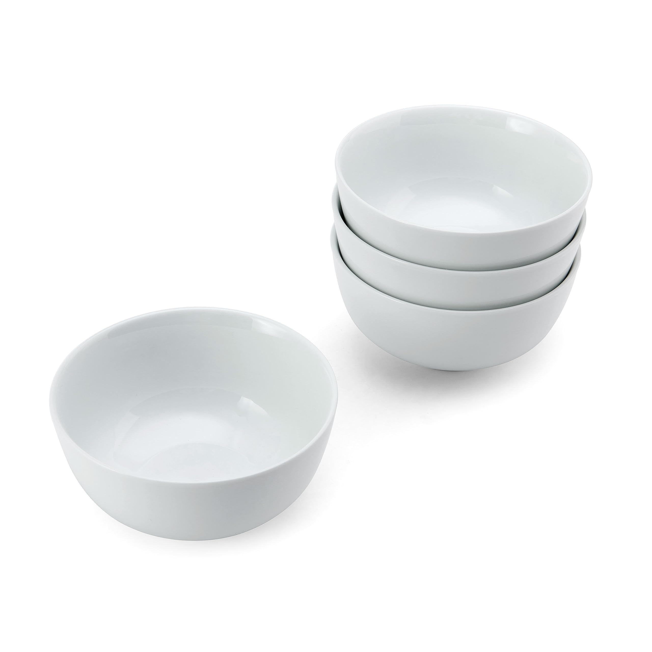 Mikasa Chalk Set di 4 ciotole di cereali in porcellana, per l'uso quotidiano e formale, 14cm - Adatto a microonde e lavastoviglie